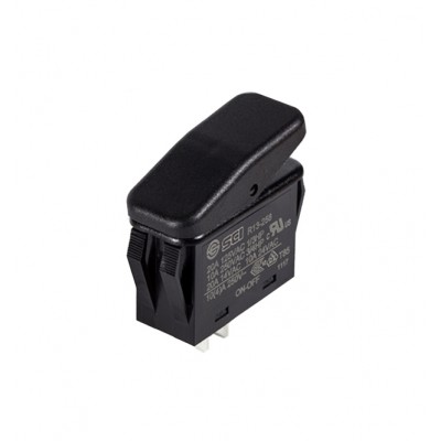 Выключатель-клавиша SCI R13-258A-01 ON-OFF(2-х поз.) 12В-20А, герм. IP56