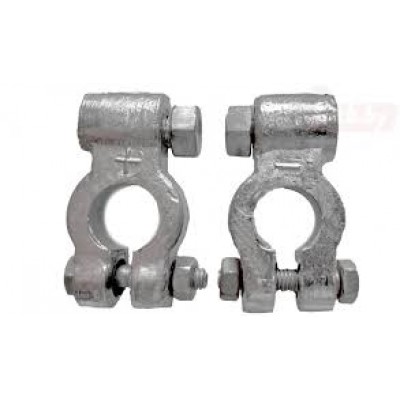 Клеммы аккумулятора грузовые /свинцовые/ усиленные (к-т 2 шт.) 