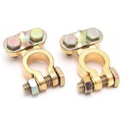 Клемма АКБ, латунь усиленная (ком.2шт) Евро