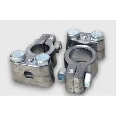 Клемма АКБ свинцовая с болтами усиленная под зажим  (тип Евро) (к-т 2 шт.)