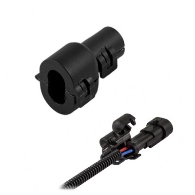 Адаптер(чехол) колодки 2-х конт. (арт.7021, штырь, гнездо) и гофротрубки NW 4,5(внутр.ф4,6мм) прямой