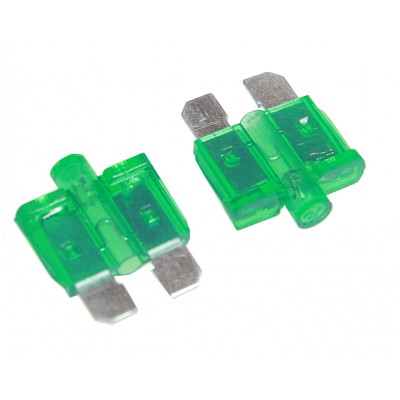 Предохранитель MEDIUM (стандарт) с индикатором 30A (сплав Zn) (19,1x5,1мм,h18,8) W270-1 TM Nord YADA