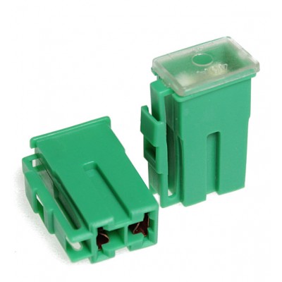 Предохранитель W228-G-L картриджный с клипсой MAXI  40A (сплав Zn) (24,5x12,8мм,h38) TM Nord YADA