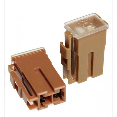 Предохранитель W228-G-L картриджный с клипсой MAXI  70A (сплав Zn) (24,5x12,8мм,h38) TM Nord YADA