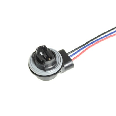 Патрон под лампу P27/7W (3157 двухконт.) с проводами, пластик TM Nord YADA