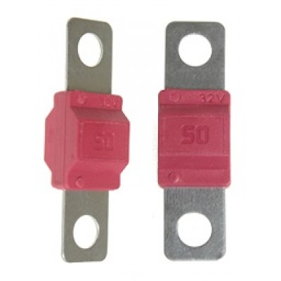 Предохранитель ABF-405 ленточный с изолятором  50A (сплав Zn) (40,8x12,1мм,d5,6мм) TM Nord YADA