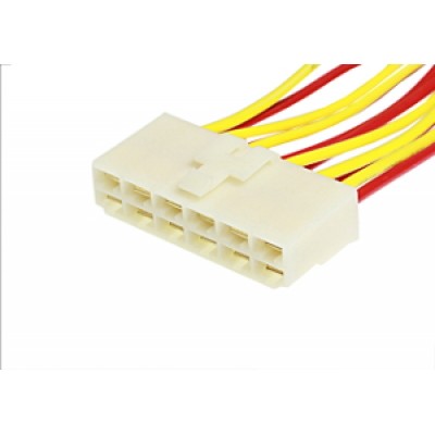 Колодка соединительная  12 конт. 6,3 мм (мама) с проводами TM Nord YADA
