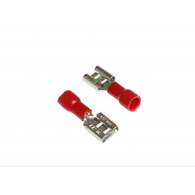 Клемма "мама" изолированная - 6.3мм 0.5-1.5кв.мм (красная) (РПи-м 1.5-(6.3) TM Nord YADA