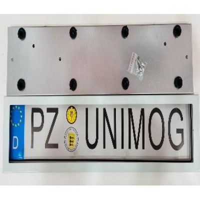 Рамка номерная автомобильная (железная) Белый