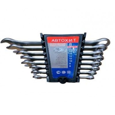Набор ключей рожково-накидные 6-14мм 6pcs АВТОХИТ
