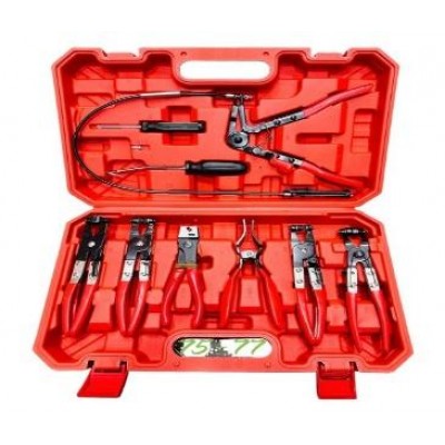 Набор щипцов для снятие и установки хомутов и шлангов 9pcs