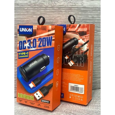 Зарядное устройство в прикуриватель со шнуром UN-901