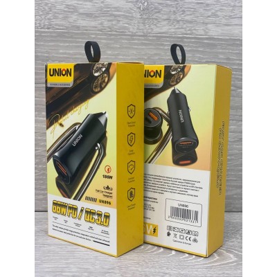 Зарядное устройство в прикуриватель со шнурком UN-896