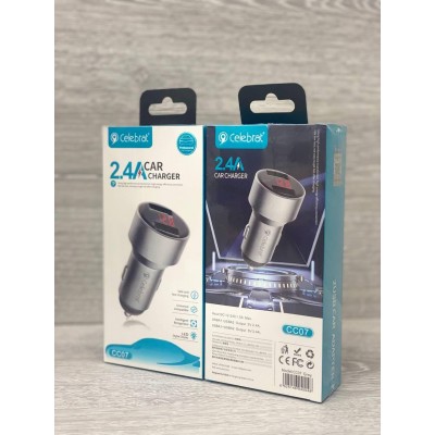 Зарядное устройство в прикуриватель с вольтметром СС-07