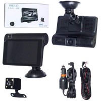 Авто-видеорегистратор  T655 с 3-мя камерами (с камерой заднего вида)