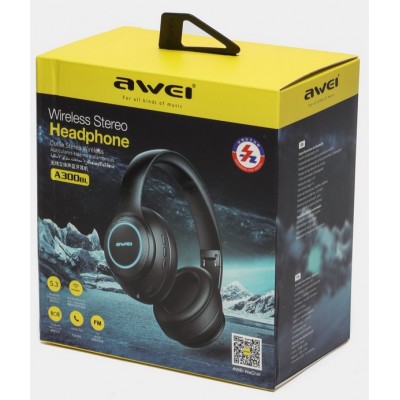 Наушники беспроводные Awei A300BL черные
