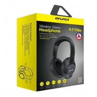 Беспроводные стерео наушники AWEI A770BL Черные