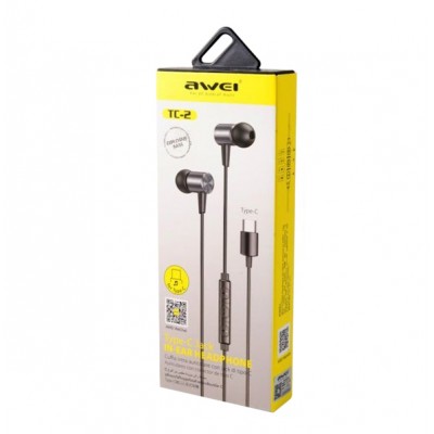 Наушники проводные Awei TC-2, Черные