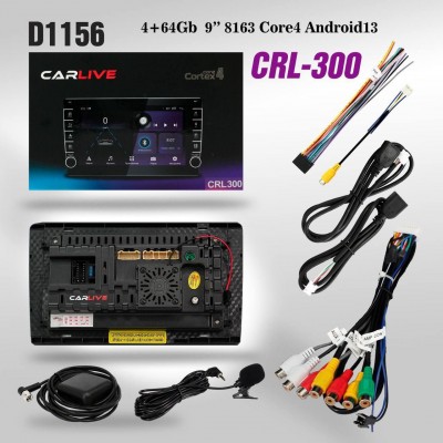 Автомагнитола CarLive CRL-300 с крутилкой (8163) 4+64GB 9'' Android 13 4 ядер