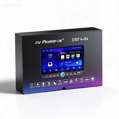 Автомагнитола Android Pioneer D107 10 дюймов 4+64 4CPU, USB+Type C с активным охлаждением