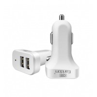 Блок питание USB (авто) Earldom ES-131 2100mAh, 2USB выхода, белый