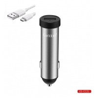 Блок питание USB (авто) Earldom ES-CC21 с кабелем для micro, удлиненный корпус, USB выход, серебро