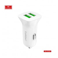 Блок питание USB (авто) Earldom ES-CC22, 2USB выхода, белый Блок питание USB (авто) Earldom ES-CC22, 2USB выхода, белый
