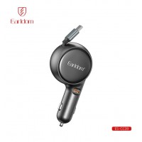 Блок питание USB (авто) Earldom ES-CC39 (60W), 1USB-C выход+ кабель автосмотка для Type C