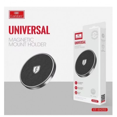 Держатель автомобильный магнитный Earldom ET-EH255 на торпеду, кожа черный Держатель автомобильный магнитный Earldom ET-EH255 на торпеду, кожа черный