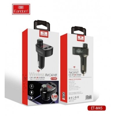 ФМ модулятор (2USB, microSD, Bluetooth) Earldom ET-M45