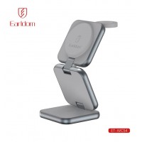 Беспроводное зарядное устройство 4в1 Earldom ET-WC54 для смартфонов/Apple Watch/Airpods, черный