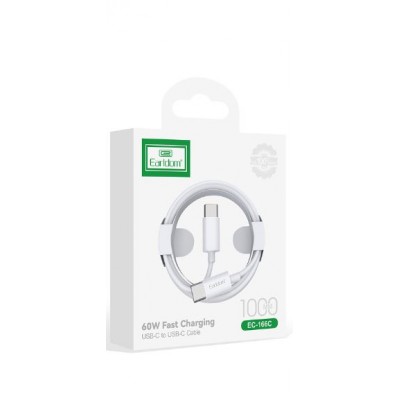 USB кабель Earldom EC-166 C-C Type C - Type C, 60W, белый
