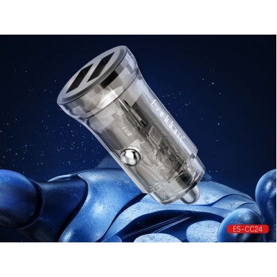 Блок питание USB (авто) Earldom ES-CC24 3.4A, 2USB выхода, прозрачный корпус
