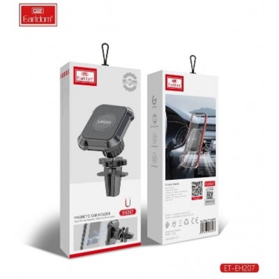 Держатель автомобильный магнитный Earldom на решетку воздуховода, черный