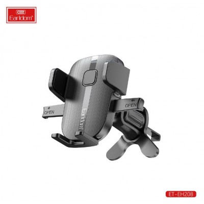 Держатель автомобильный раздвижной Earldom ET-EH208 на решетку воздуховода, черный