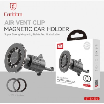 Держатель автомобильный магнитный Earldom ET-EH291 на решетку воздуховода, черный