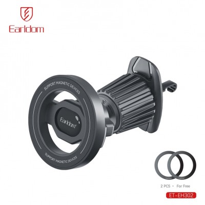 Держатель автомобильный магнитный Earldom ET-EH302 на решетку воздуховода, черный