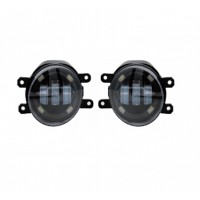 ПТФ Тойота с регулировкой, 3 линзы с ход.огнем (белый/желтый свет)