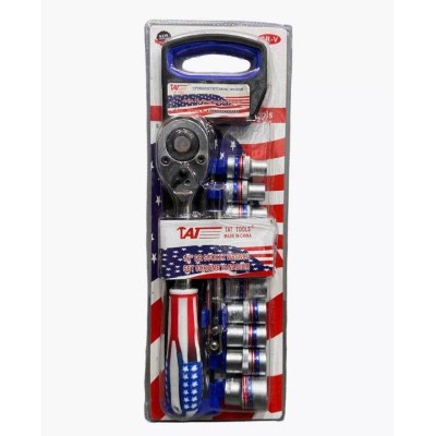 Набор торцевых головок с трещеткой 12PCS