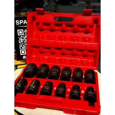 Набор ударных шестигранных головок 12PCS RV23 АвтоХит