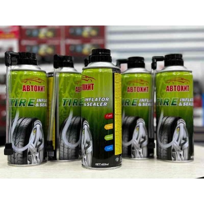 Аварийный наполнитель для герметизации шин АвтоХит 450ml