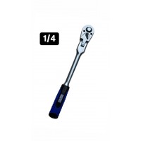 Трещоточный ключ с шарниром 1/4 BOSSFORCE R43