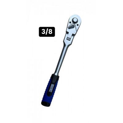 Трещоточный ключ с шарниром 3/8 BOSSFORCE R44