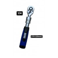 Трещоточный ключ с телескопической ручкой 1/4 (170-220mm) R46