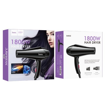 Фен для волос бытовой 1800 ВТ Hoco Dar30