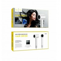 Фен для волос профессиональный 2 насадки Hoco DAR32 белый