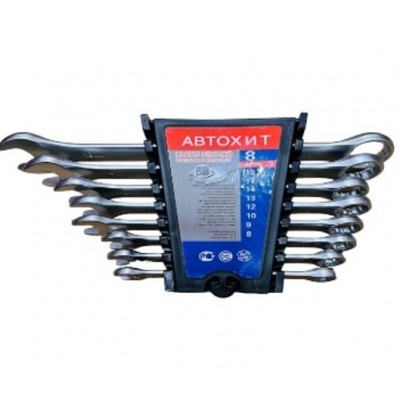 Набор ключей рожково-накидные 6-17мм 8pcs АВТОХИТ