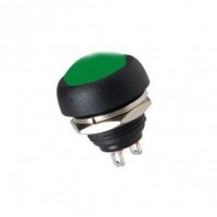 Кнопка 250v 1A(2c) ON-OFF  зелёная Micro/10