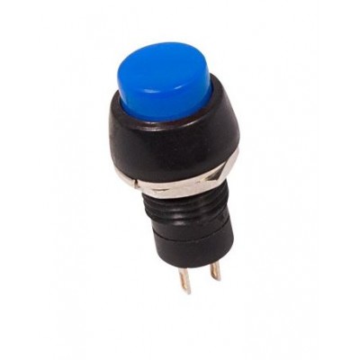 Кнопка 250V 2А (2с) ON-OFF синяя Micro (PBS-20А)