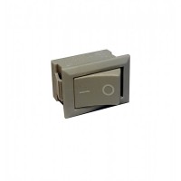 Клавиша 250V 6А Mini серая (2конт.) ON-OFF